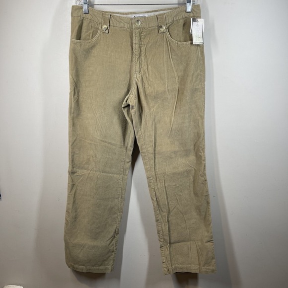 Columbia Pants - COLUMBIA Sports‎ Tan Stretch straight leg corduroy Hiking pants Womens Sz 14